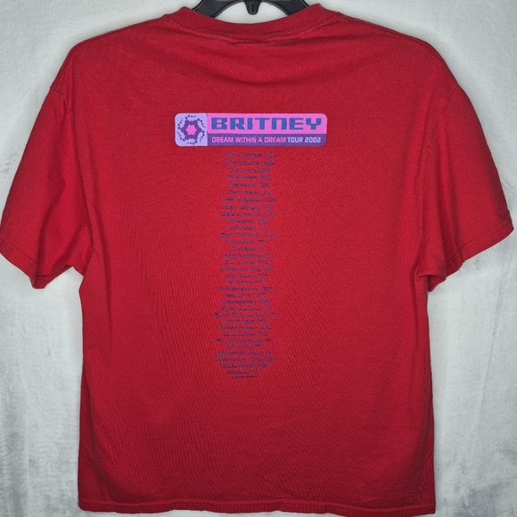 Vintage 2002 Britney Spears Dream Within A Dream Tour T Shirt Size Large - Picture 4 of 5